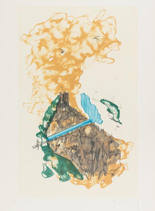 Claes Oldenburg - Study for Sculpture in the Form of an Inverted Q ...
