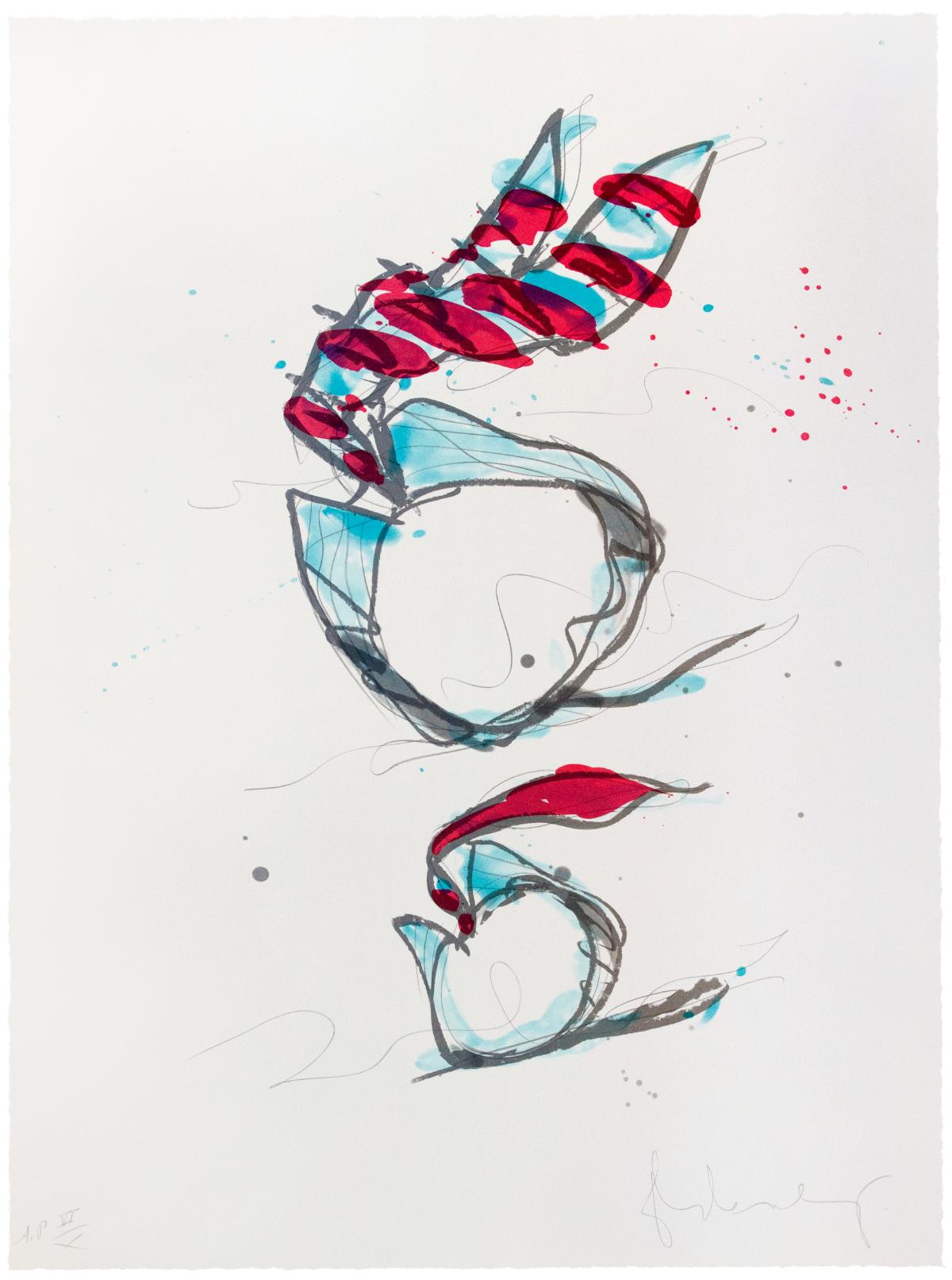 Abstract Print di Claes Oldenburg - Collare e cravatta Rolle
