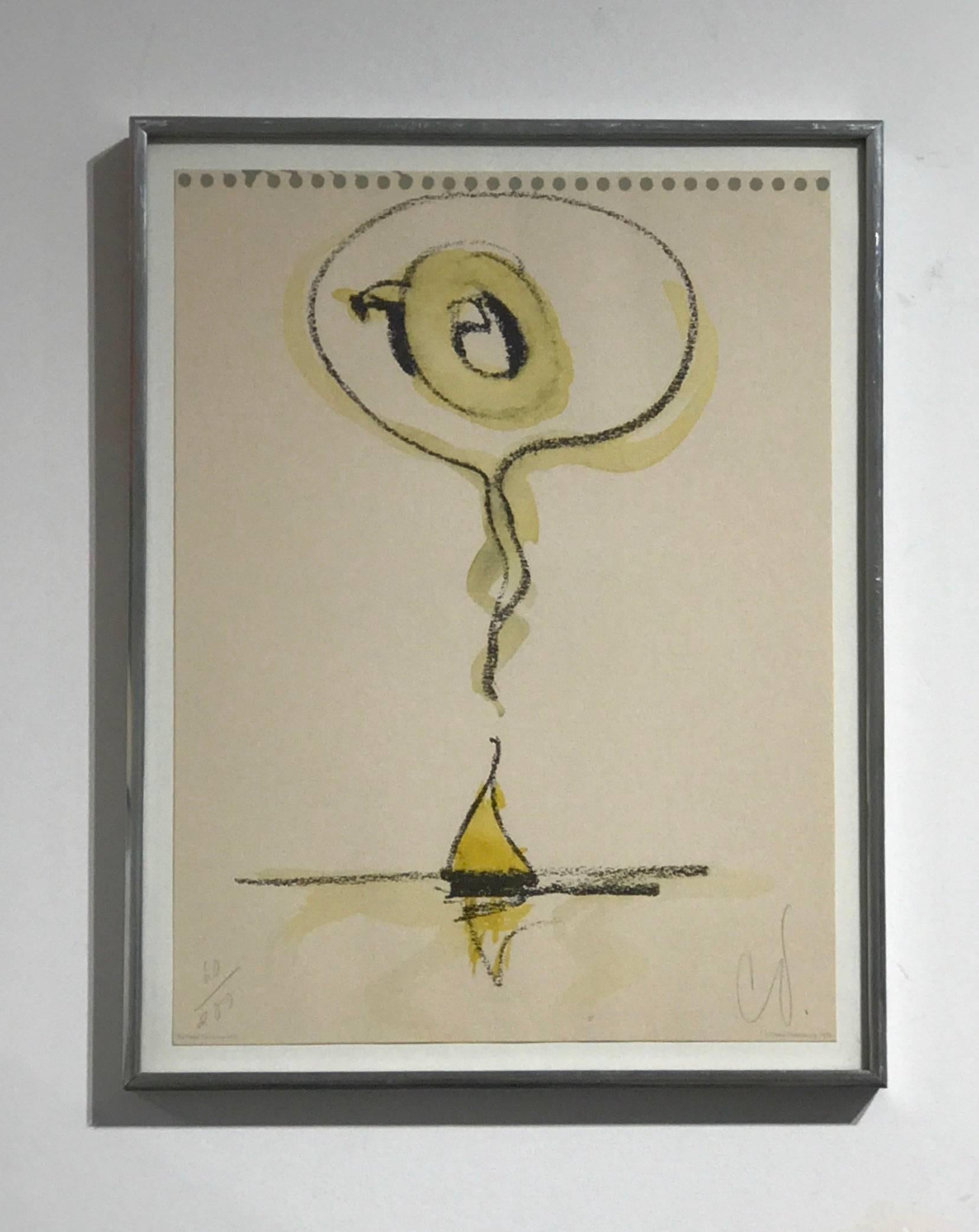 Sailboat Thinking of Q - Print by Claes Oldenburg