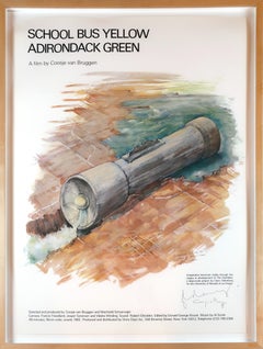 "Amarillo autobús escolar, verde Adirondack, una película de Coosje Van Bruggen".