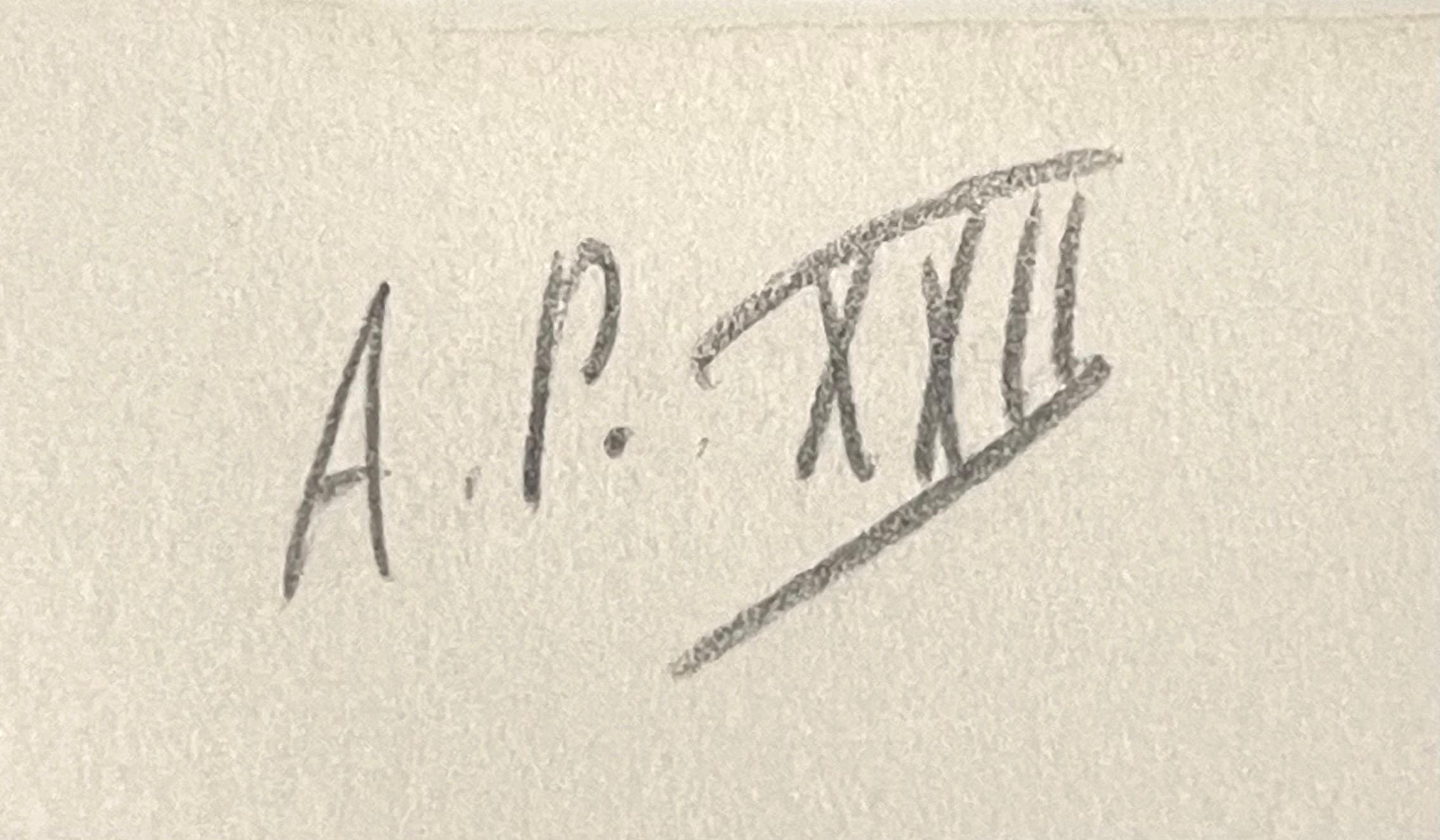 Claes Oldenburg
Figure oscillante, de la conspiration, l'artiste en tant que témoin
Sérigraphie couleur avec encres émaillées sur papier coton CM Fabriano filigrané 100% chiffon
Signé et numéroté par l'artiste, au recto ; porte le cachet distinctif