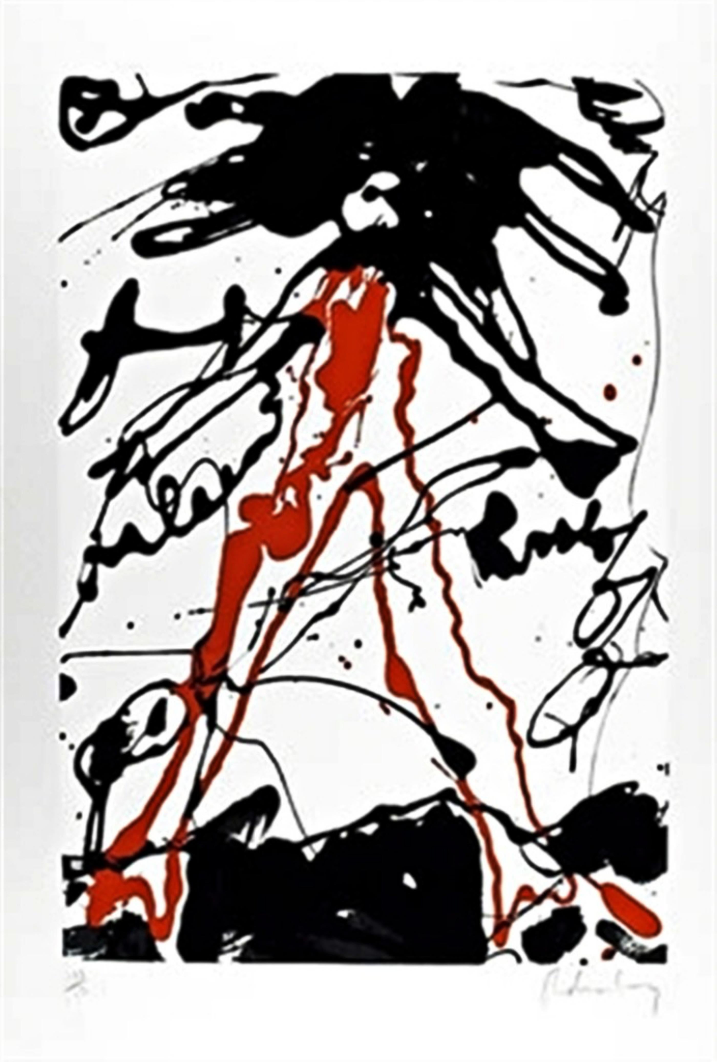 Claes Oldenburg Abstract Print - Striding Figure, from Conspiracy, the Artist as Witness  (21, Axsom/Platzker)