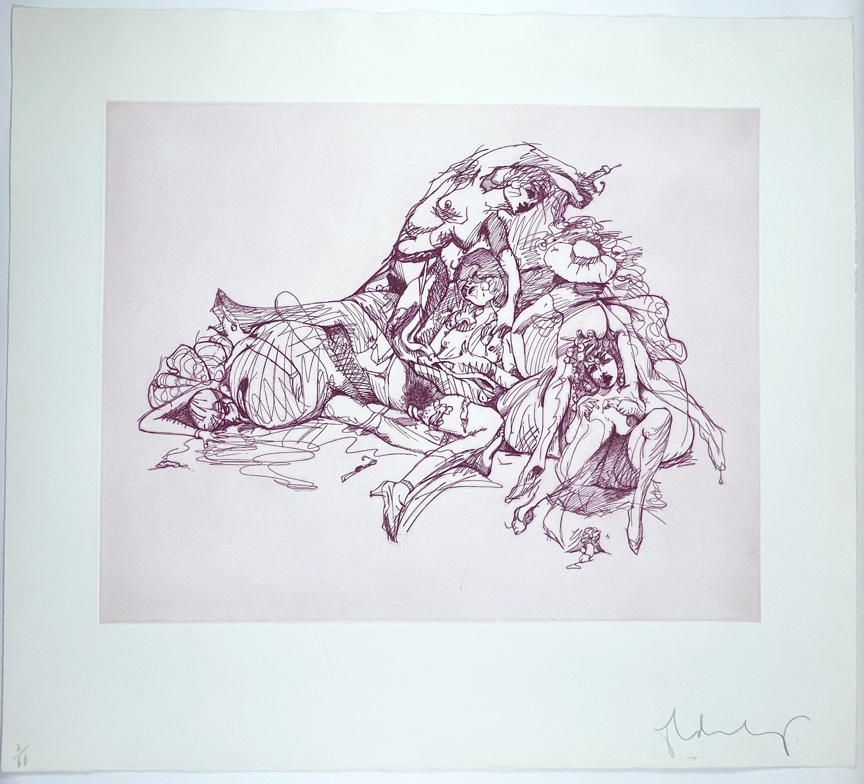 Study for a Monument in the Heroic/Erotic/Academic/Comic Style Claes Oldenburg For Sale 9