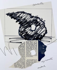 Study for Sculpture in the Form of an Inverted Q Above and Below Ground