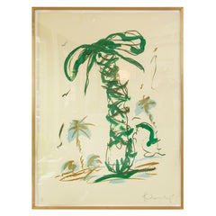 Claes Oldenburg, Sneaker Lace in Landscape with Palm Trees, Lithograph