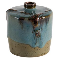 Claes Thell, Blue Glazed Vase, Sweden, 2004