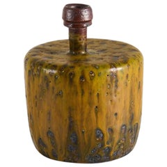 Claes Thell, Glazed Vase with Raised Stem, Sweden 1972