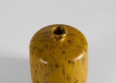 Claes Thell, Vase with Mustard Yellow Glaze, Sweden, 1951