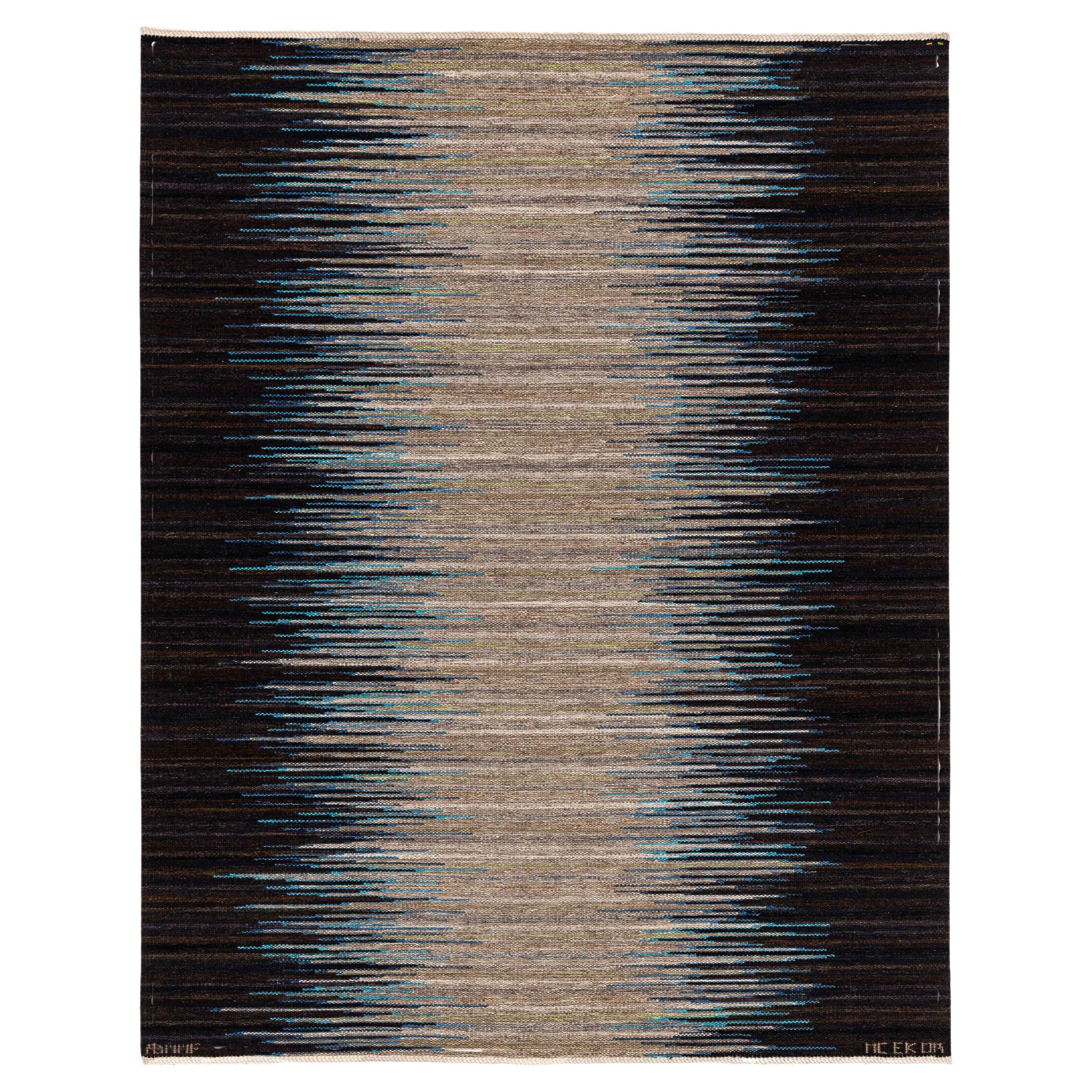 Claesson Koivisto Rune handwoven rug "Forell, vinterstorm" For Sale