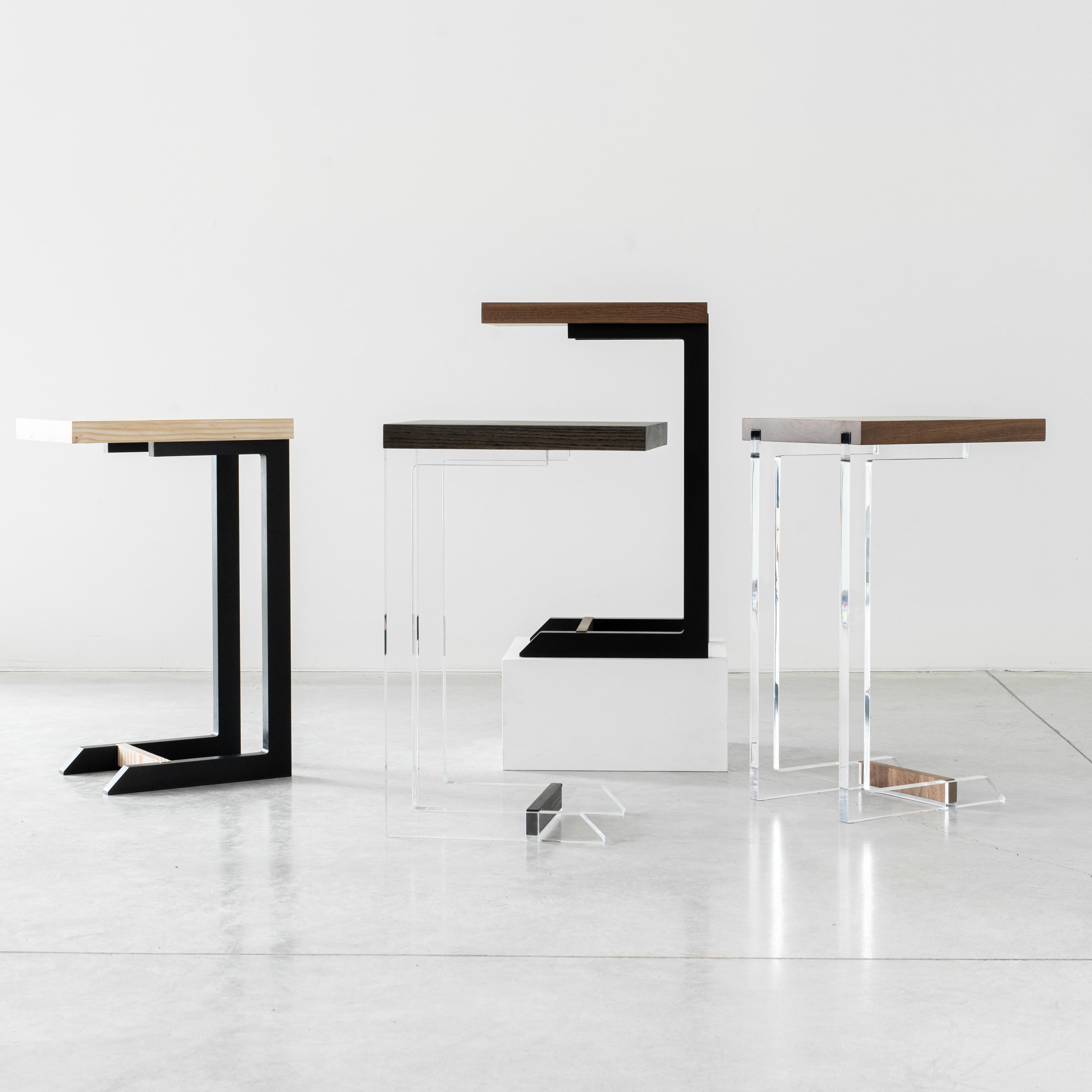 Clair Black End C Table by Autonomous Furniture For Sale 3