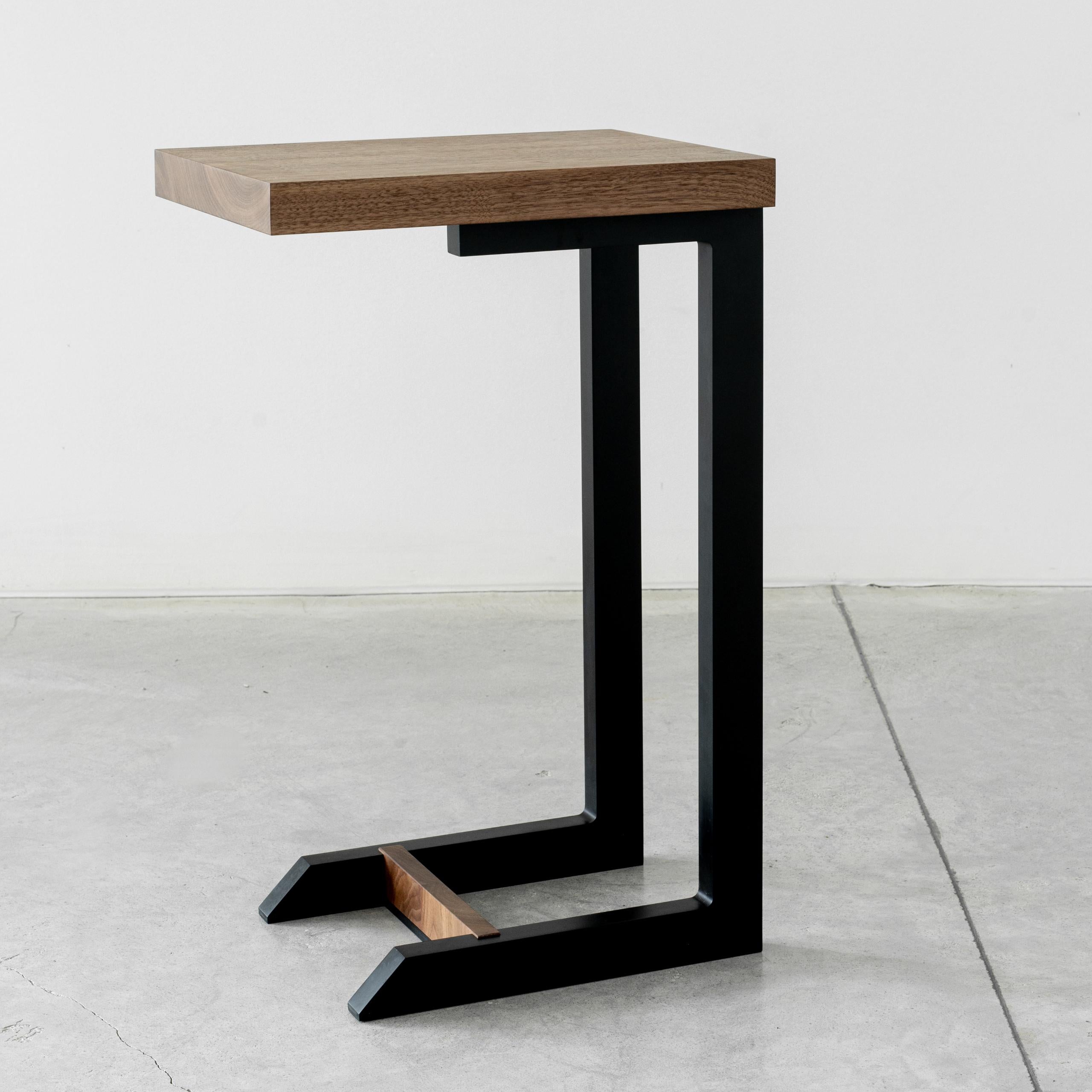 Canadian Clair Black End C Table by Autonomous Furniture For Sale