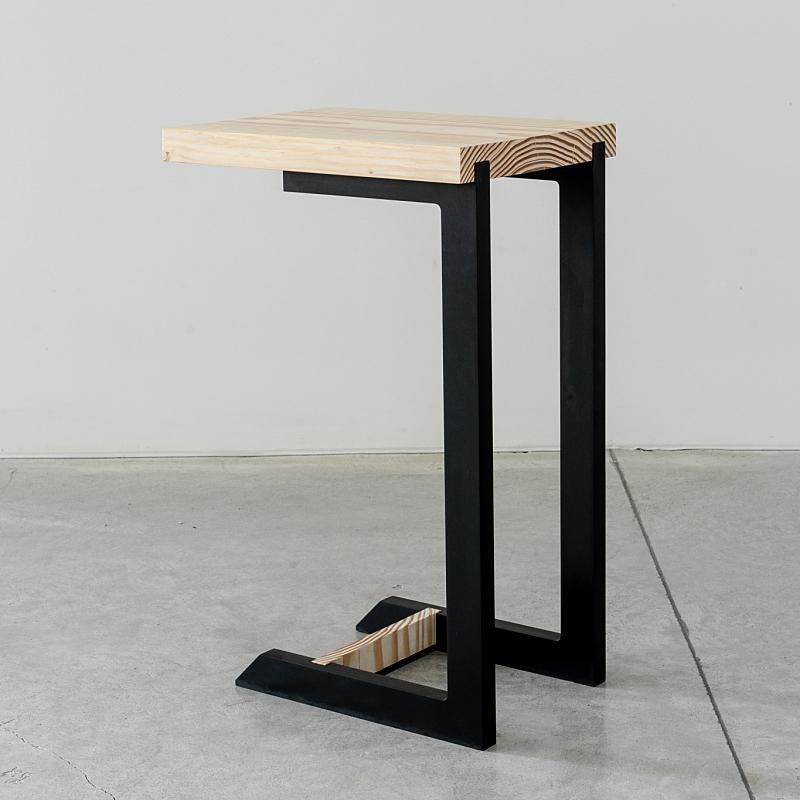 Canadian Clair Black End C Table by Autonomous Furniture For Sale