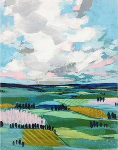Pastures by Clair Bremner. Acrylic on canvas. Ready to hang. 