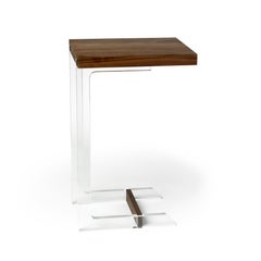 Clair End C Table Floating in Walnut by Autonomous Furniture