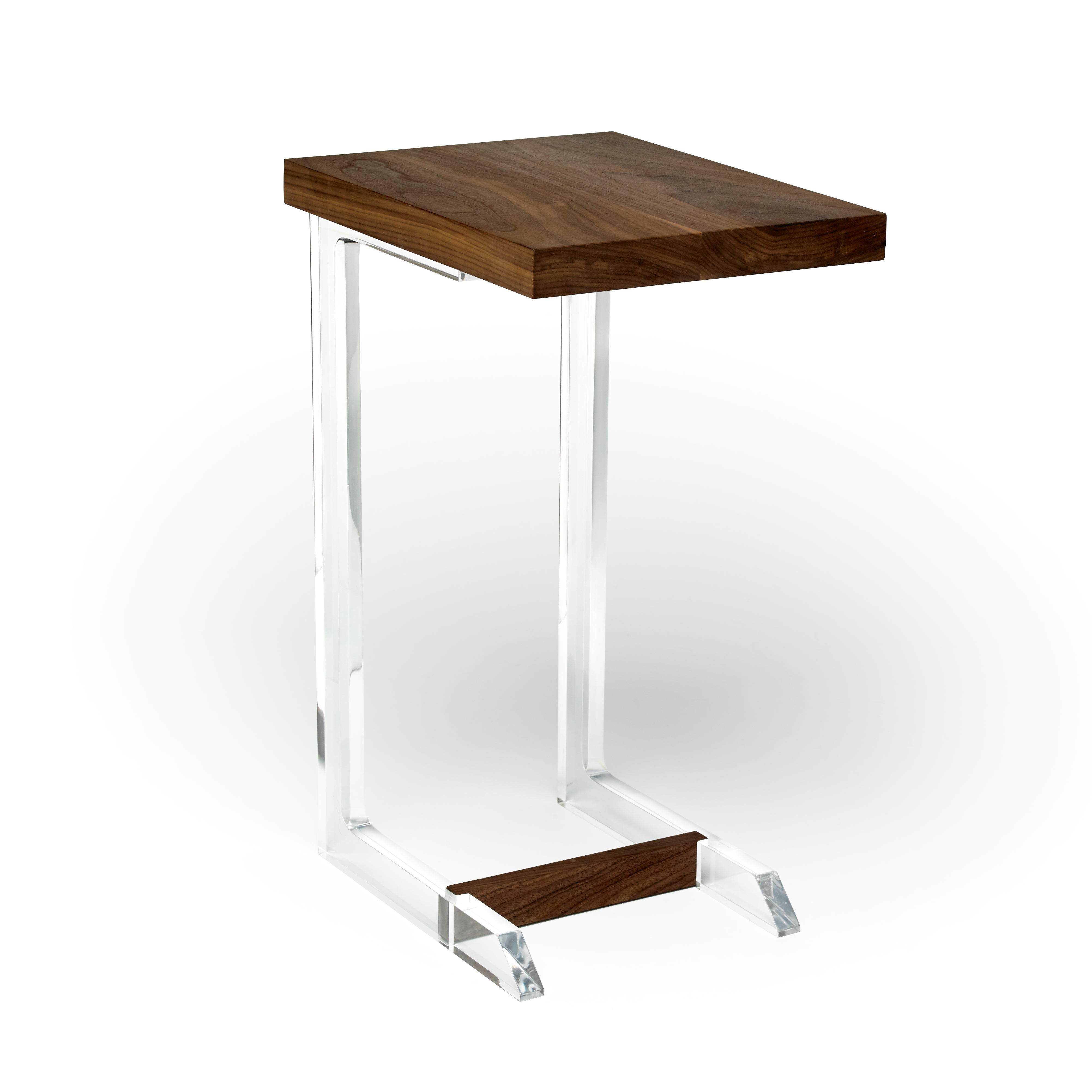 Modern Clair End C Table by Autonomous Furniture For Sale