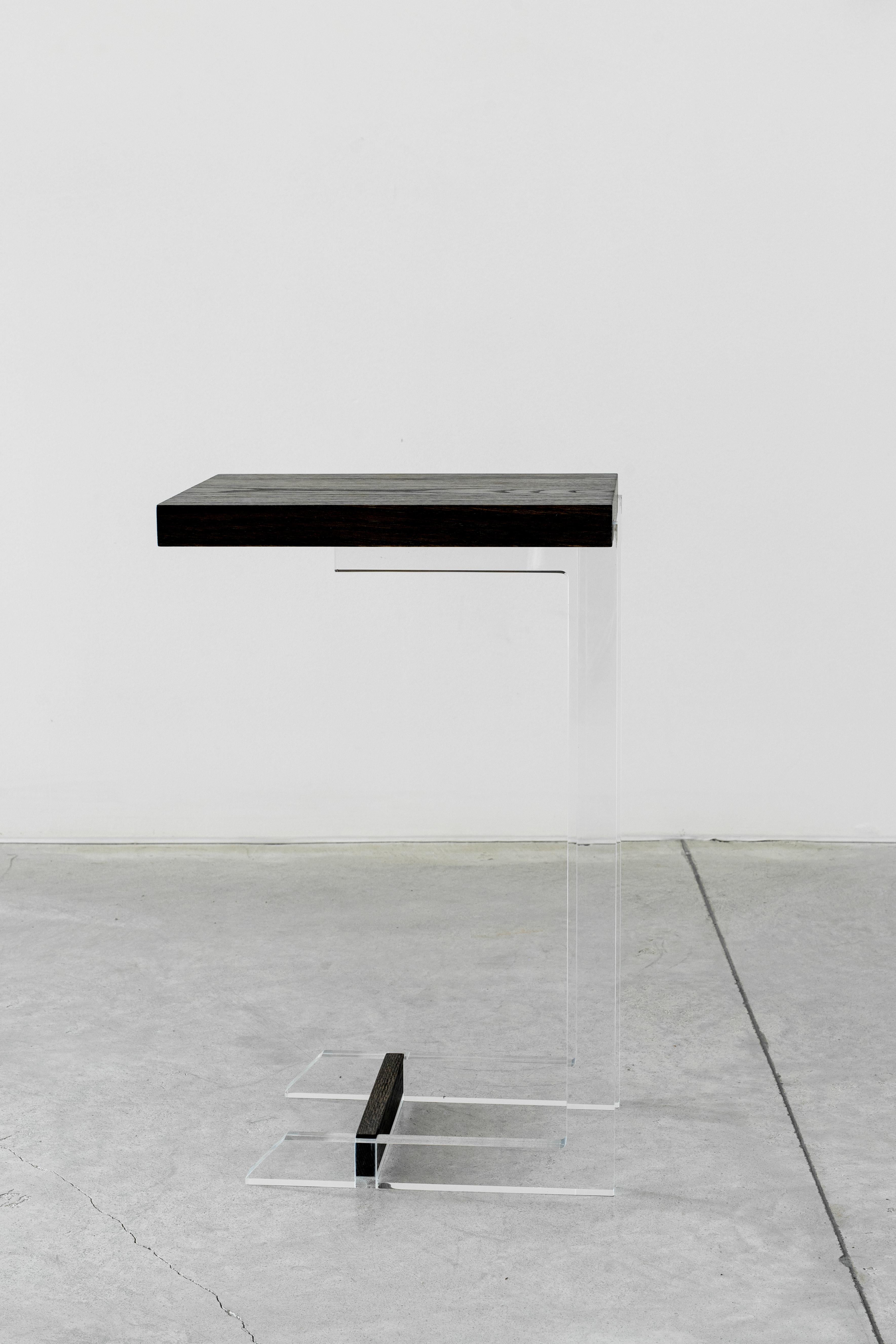Modern Clair End C Table by Autonomous Furniture For Sale