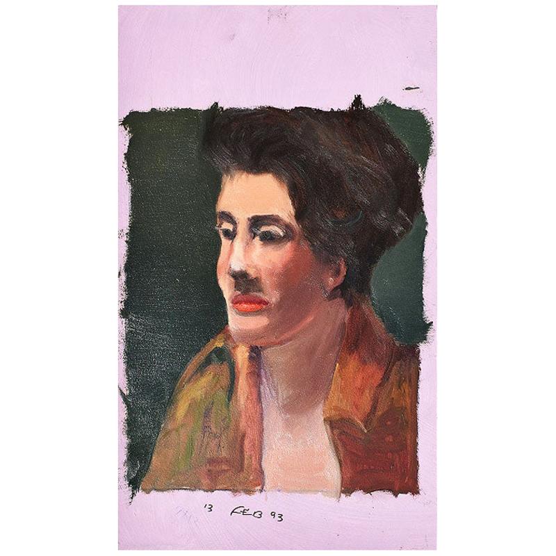 Clair Seglem Bougie Portrait Painting of a Woman