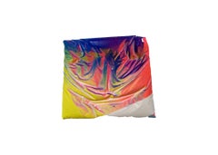 Contemporary Spray Paint Splatter Plush Sculpture Neon Fluorescent Lucid Mandala