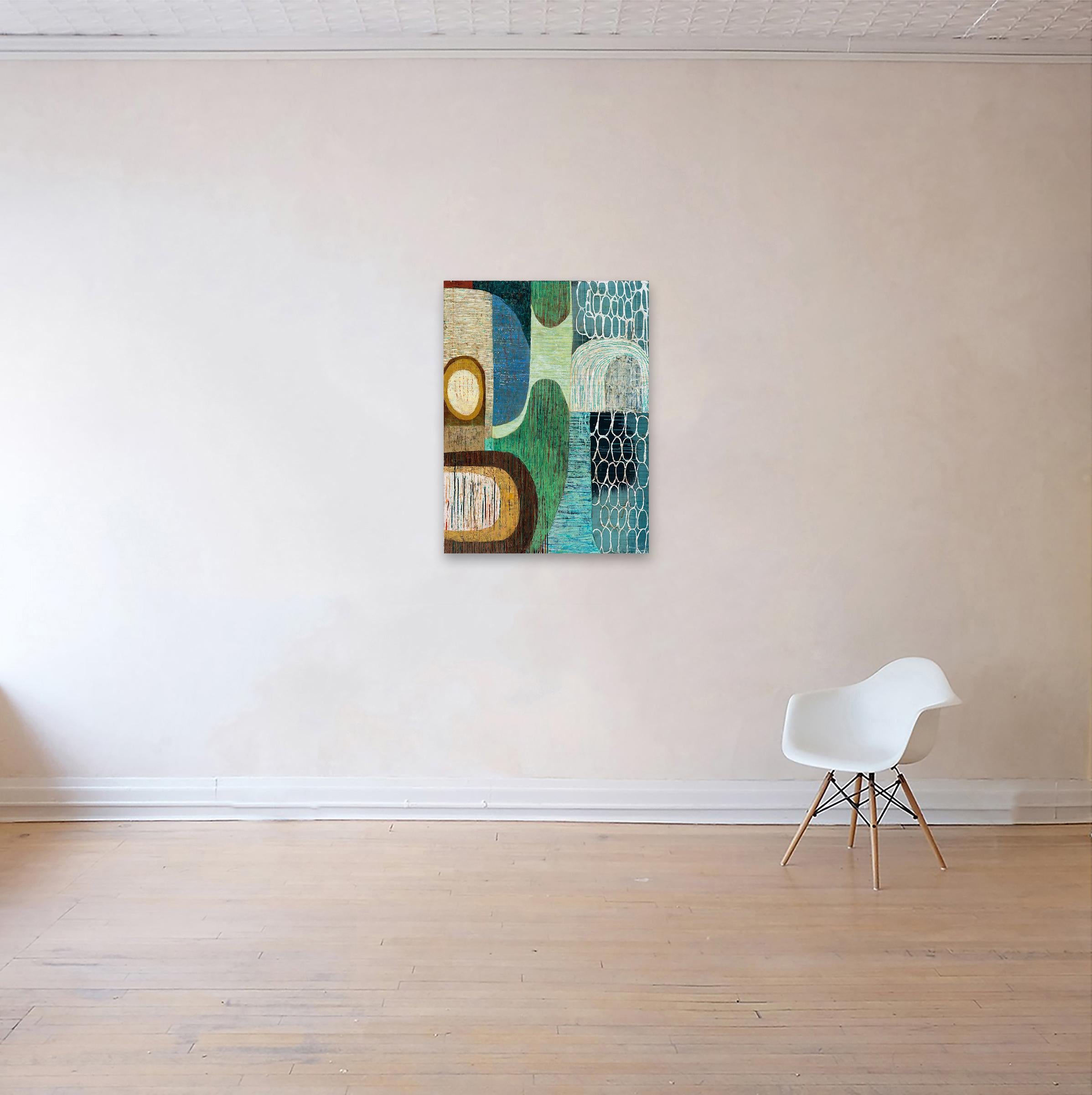 falsche Feder – Painting von Claire B. Cotts