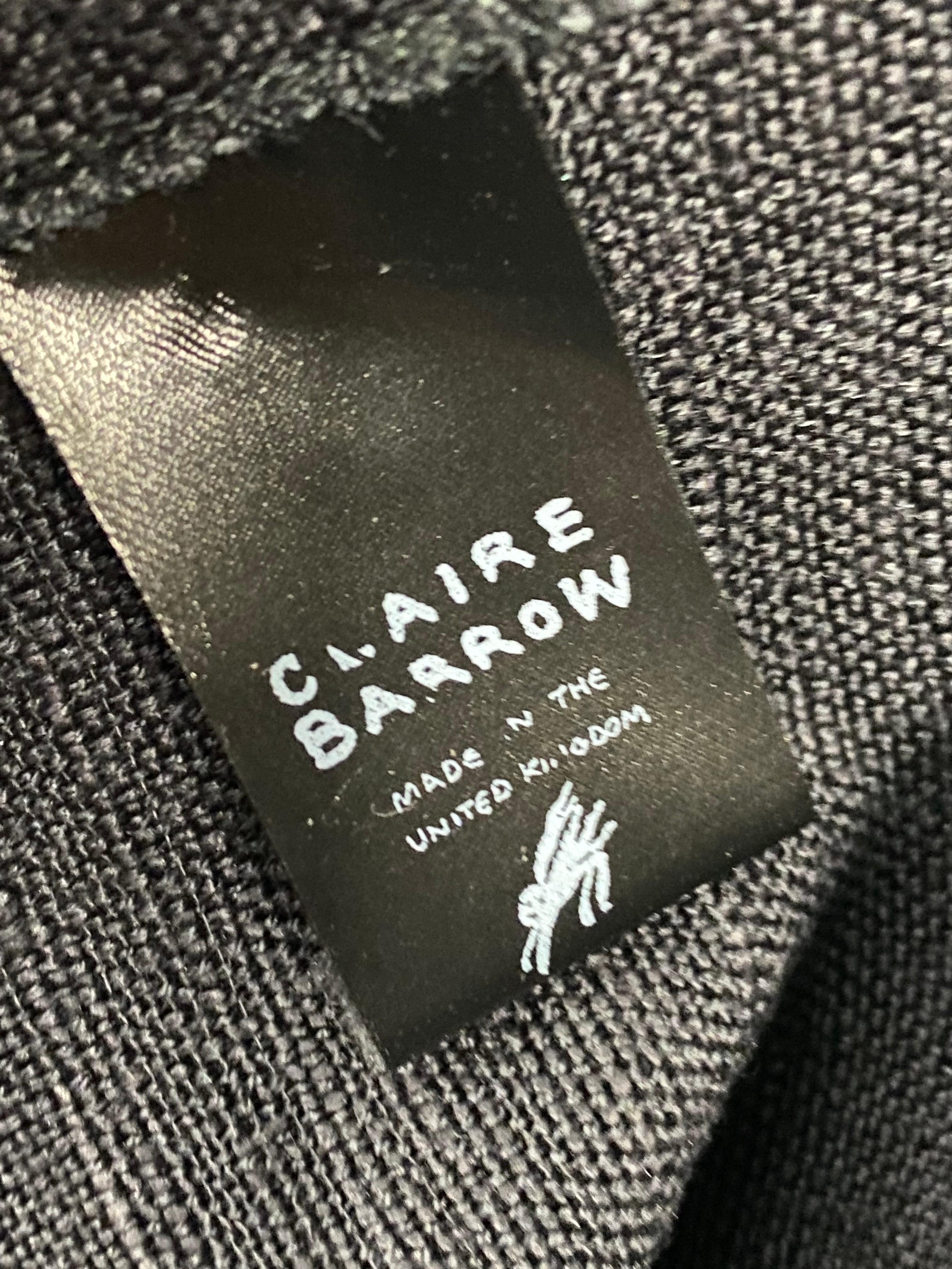 Claire Barrow Black Silk Top, Size Small 6