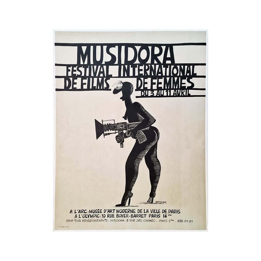 Originalplakat von Claire Bretécher Internationales Frauenfilmfestival Musidora im Angebot 1
