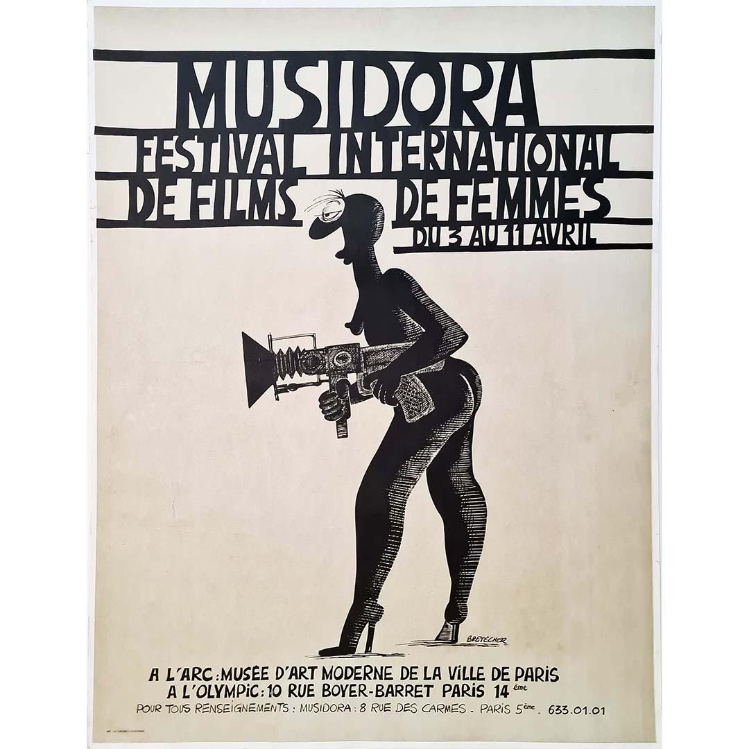 Dieses Plakat von Claire Bretécher, einer bedeutenden französischen Comic-Autorin, wirbt für die "Musidora", ein internationales Festival, das dem Frauenfilm gewidmet ist und im #museedartmodernedeparis stattfand.

In den 70er Jahren entstand eine