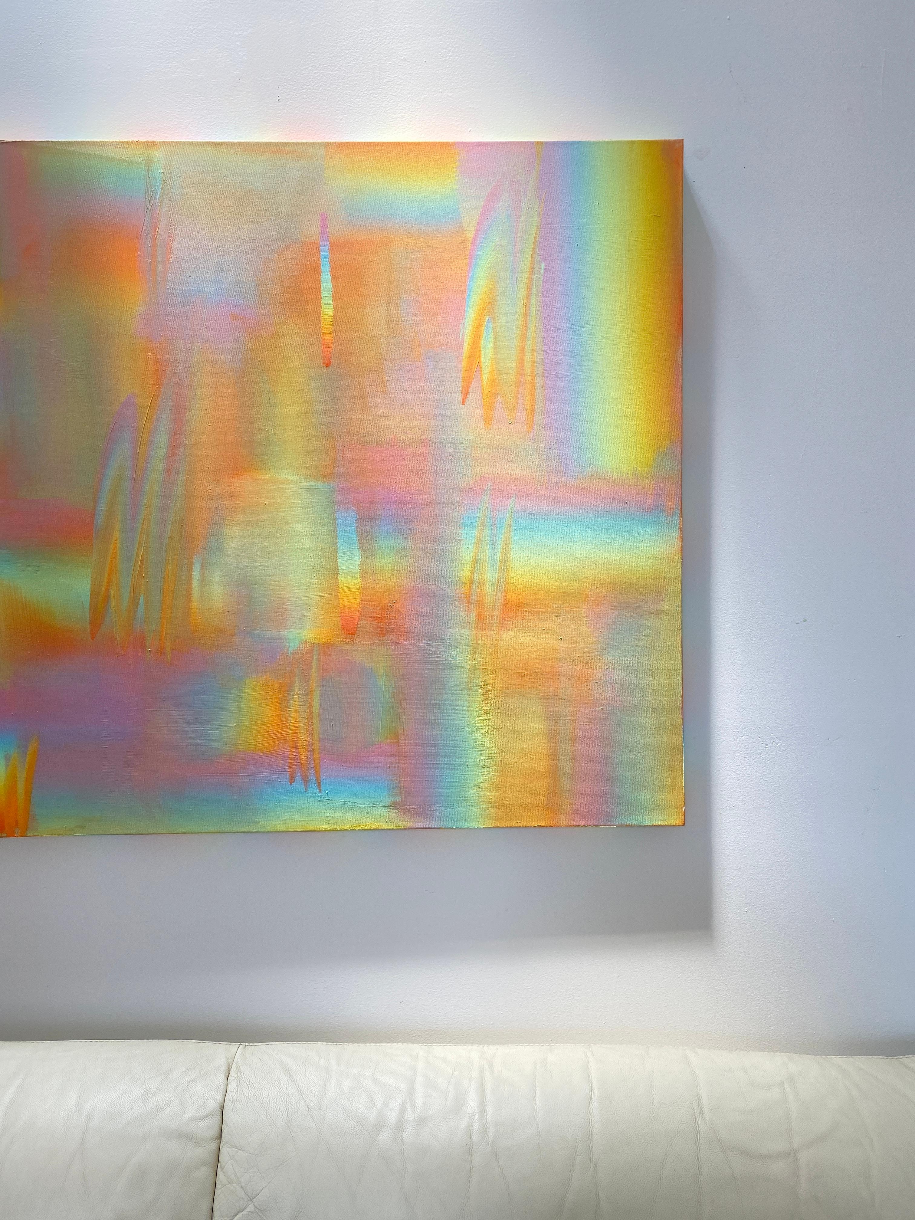 Holographisch 16 (Abstrakt), Painting, von Claire Buckley