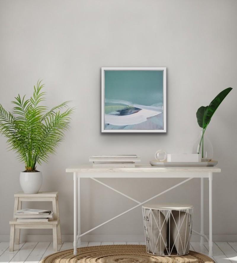Nuova alba, quadro originale, arte astratta, pittura di paesaggio - Painting Astratto di Claire Chandler