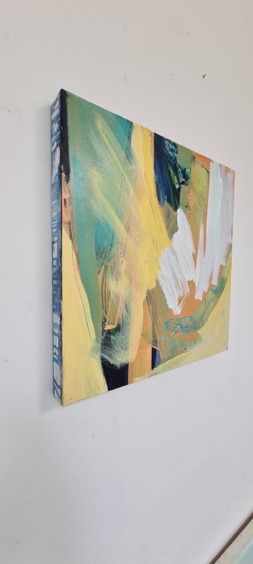 Claire Chandler, Feuilles jaunes, peinture abstraite originale, Art abordable en vente 3