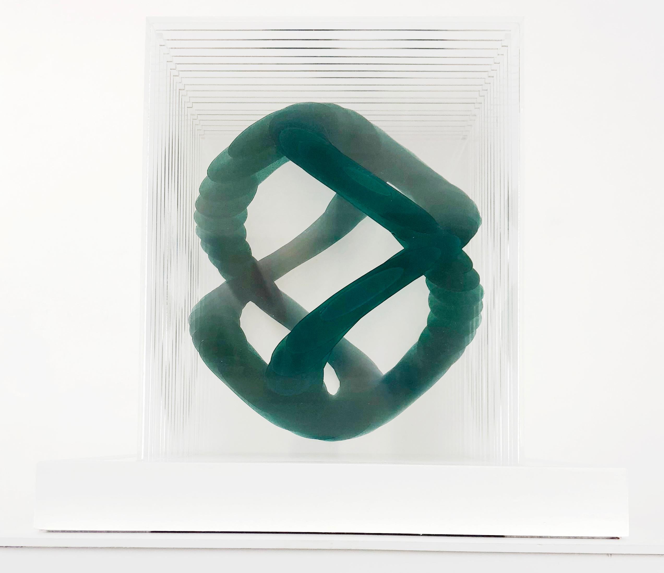 Two Cubed - Sculpture by Claire Cohen