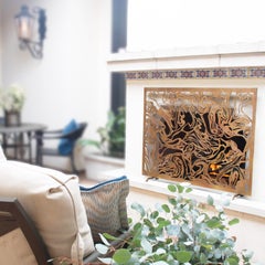 Claire Crowe, Marmol Fireplace Screen, Ready to Ship