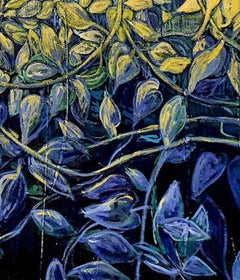 Colourful Exotic Landscape Painting "Through the Grapevine"