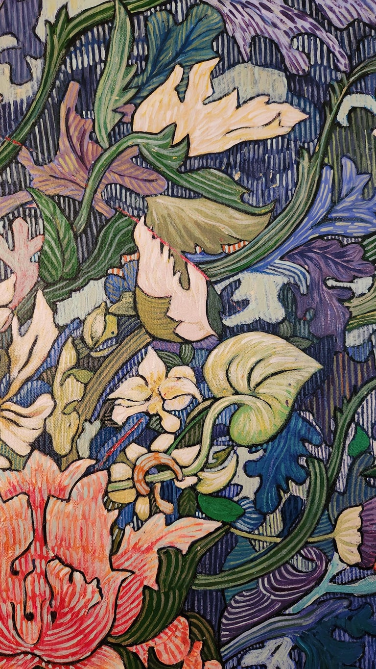 Claire Denarie-Soffietti - Large Colourful Exotic Floral Still Life