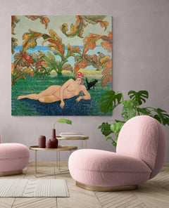 Quadro figurativo impressionista di grandi dimensioni "Cuba".