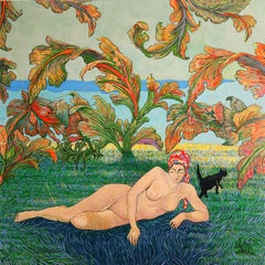Quadro figurativo impressionista di grandi dimensioni "Cuba".