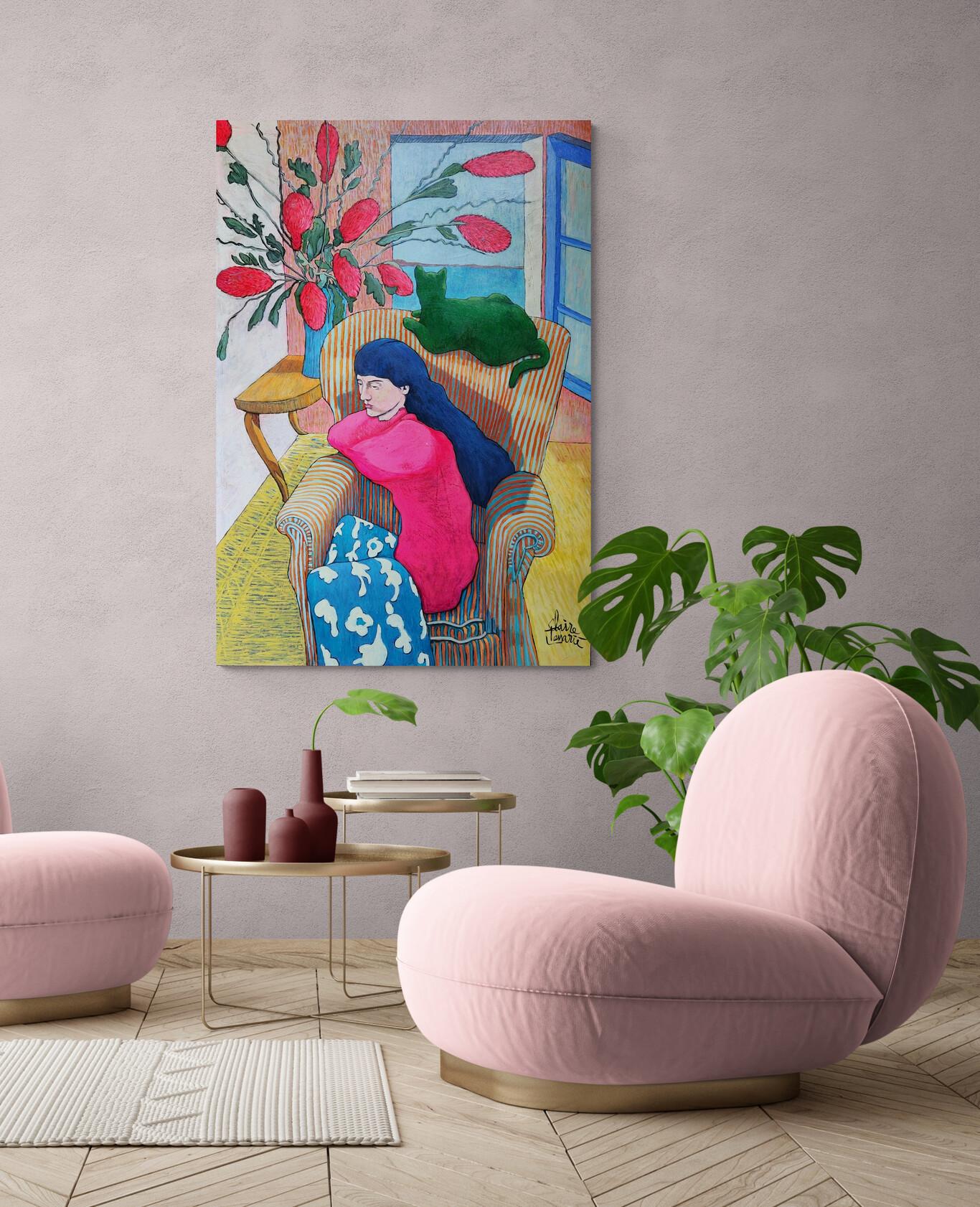 Una pintura figurativa única, de mediana a gran escala, con colores vivos. El estilo pictórico muestra influencias de los postimpresionistas, pero es innegablemente contemporáneo, con un carácter alegre y extravagante. Las figuras de Soffietti