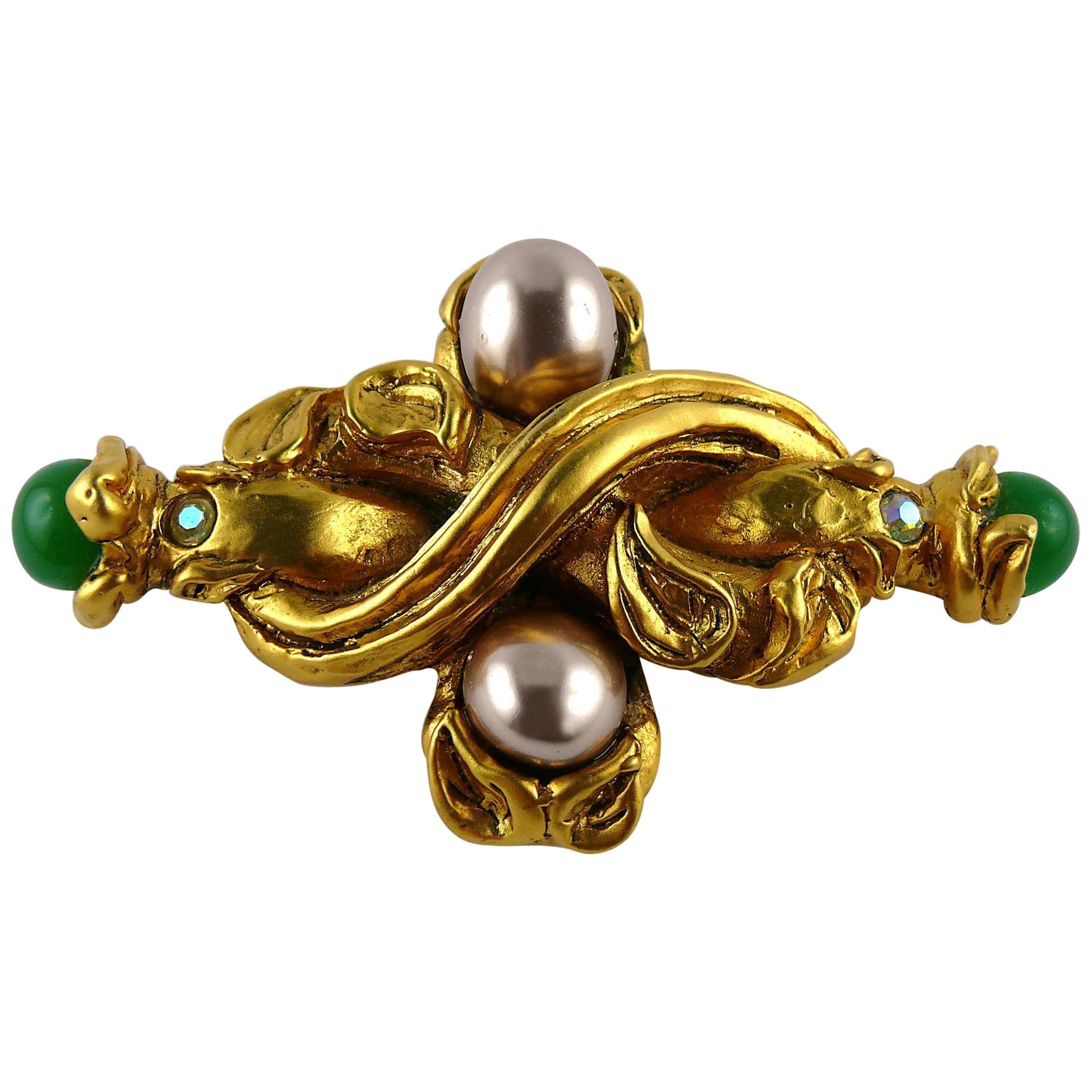 Claire Deve Vintage Jewelled Brooch