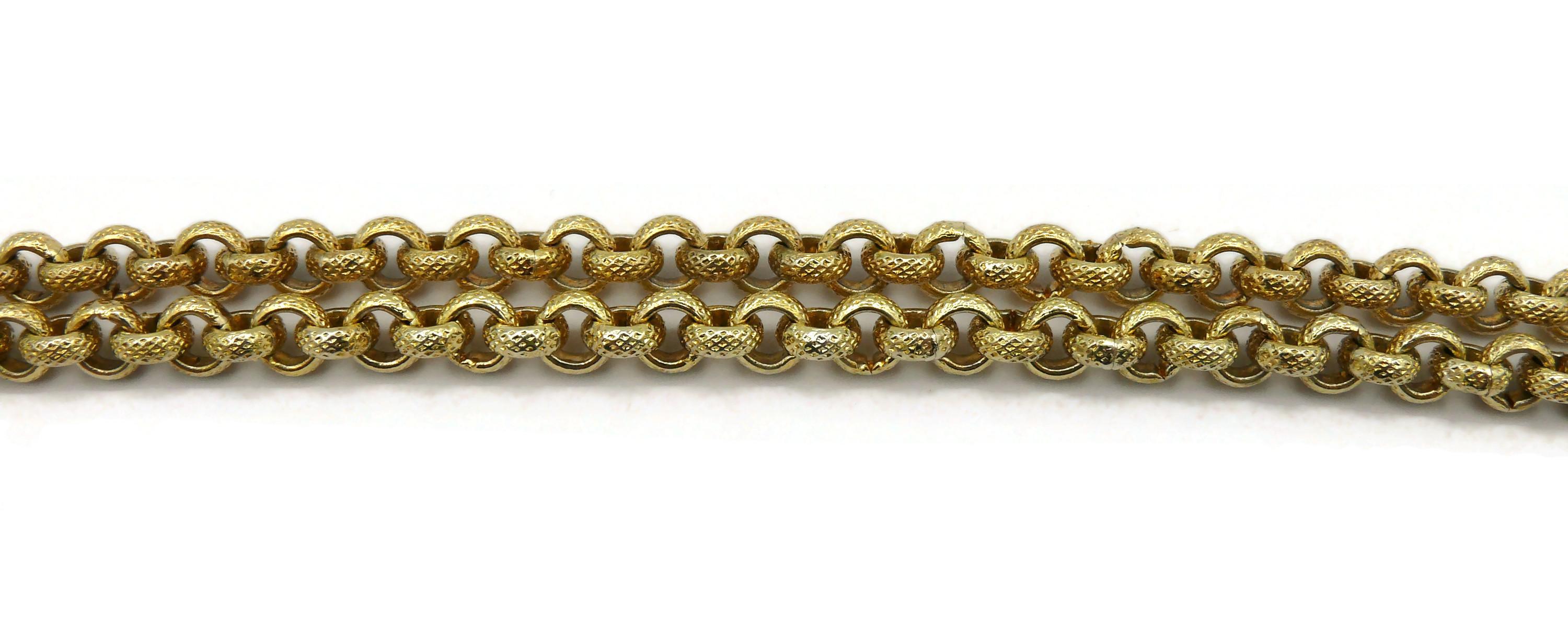 CLAIRE DEVE Vintage Massive Jewelled Pendant Necklace For Sale 5