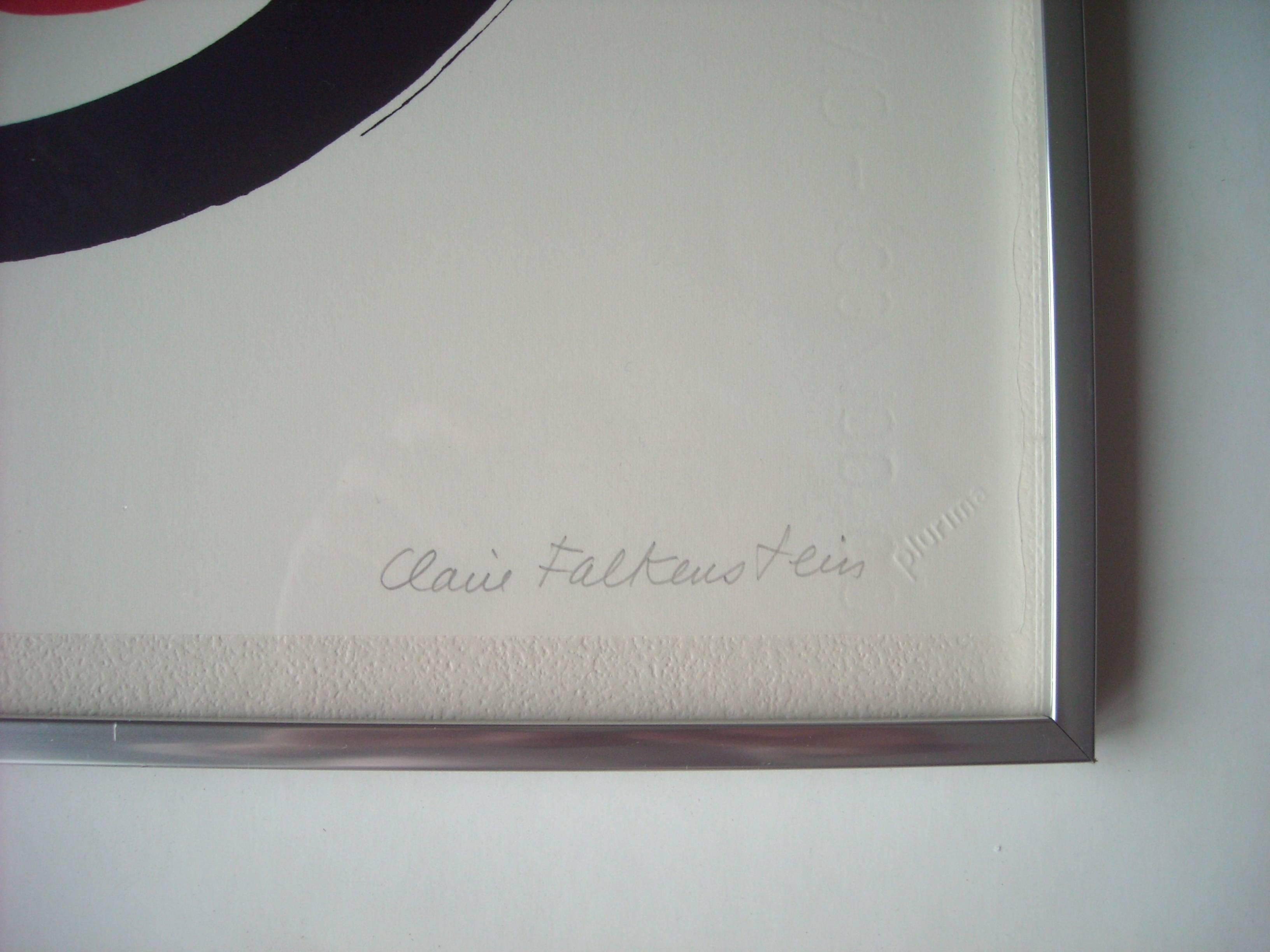 American Claire Falkenstein Very Fine Signed Abstract Lithograph, EA in Pencil Framed