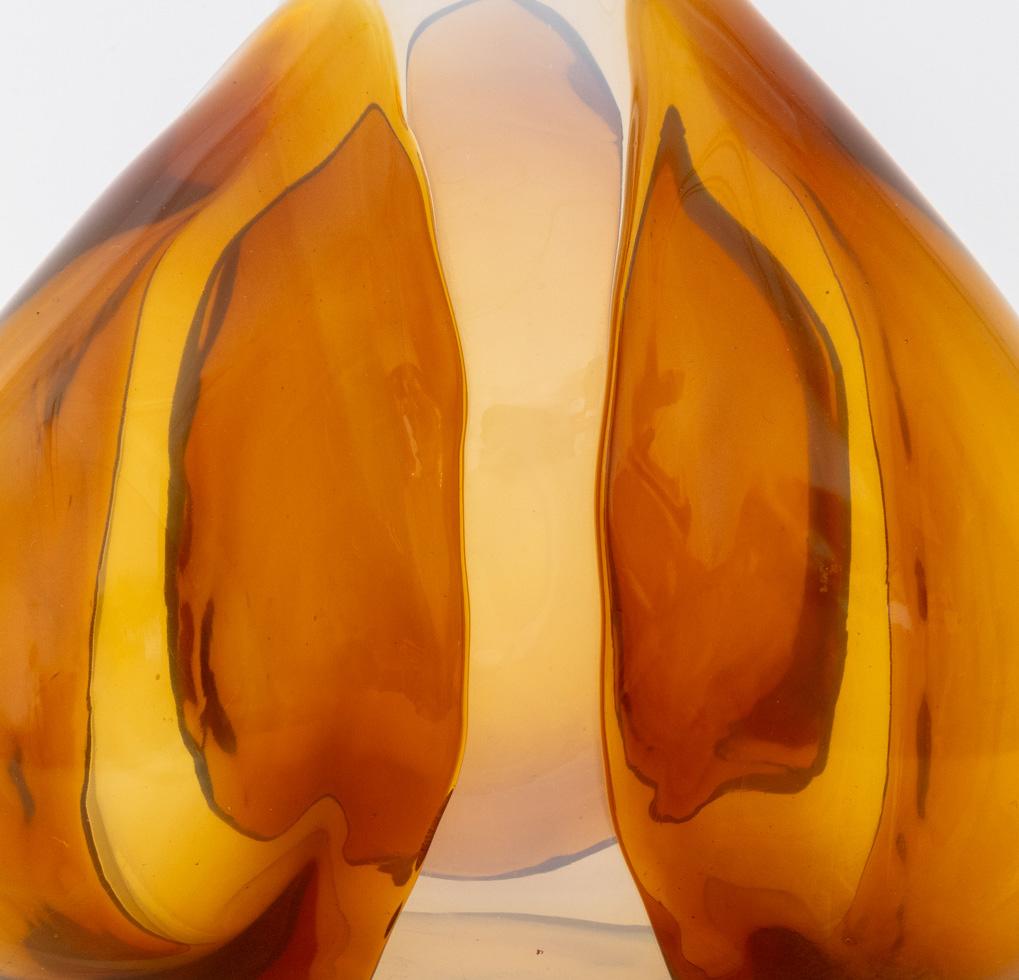 Claire Falkenstein x Jarrón de vidrio artístico Salviati, 1977 Moderno en venta