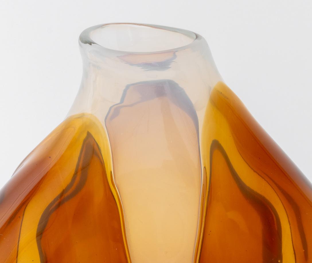 Claire Falkenstein x Jarrón de vidrio artístico Salviati, 1977 finales del siglo XX en venta