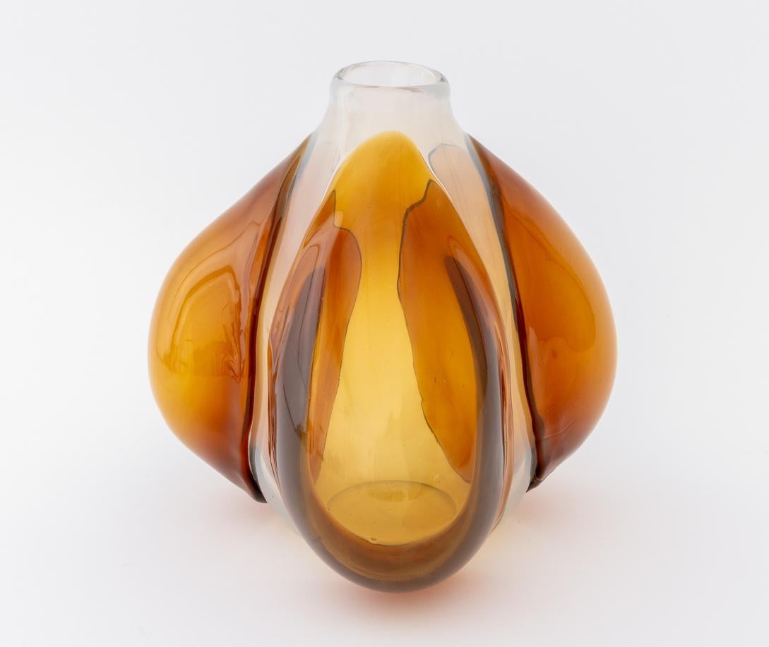 Claire Falkenstein x Jarrón de vidrio artístico Salviati, 1977 en venta 1