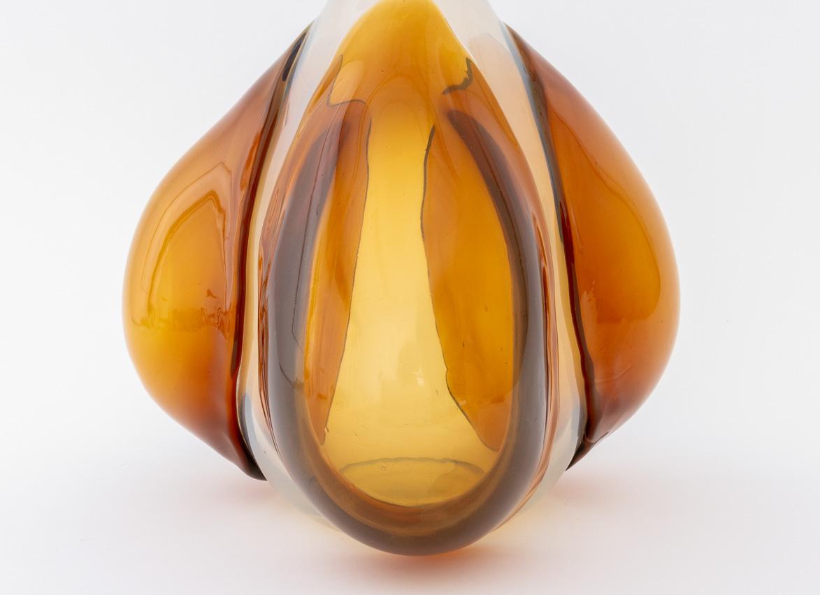 Claire Falkenstein x Jarrón de vidrio artístico Salviati, 1977 en venta 2