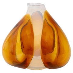 Claire Falkenstein x Jarrón de vidrio artístico Salviati, 1977
