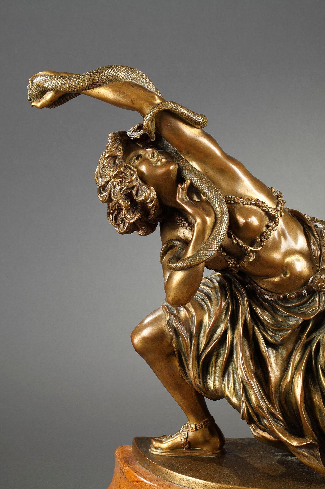 Tanz von Karthago (Art déco), Sculpture, von Claire J. R. Colinet