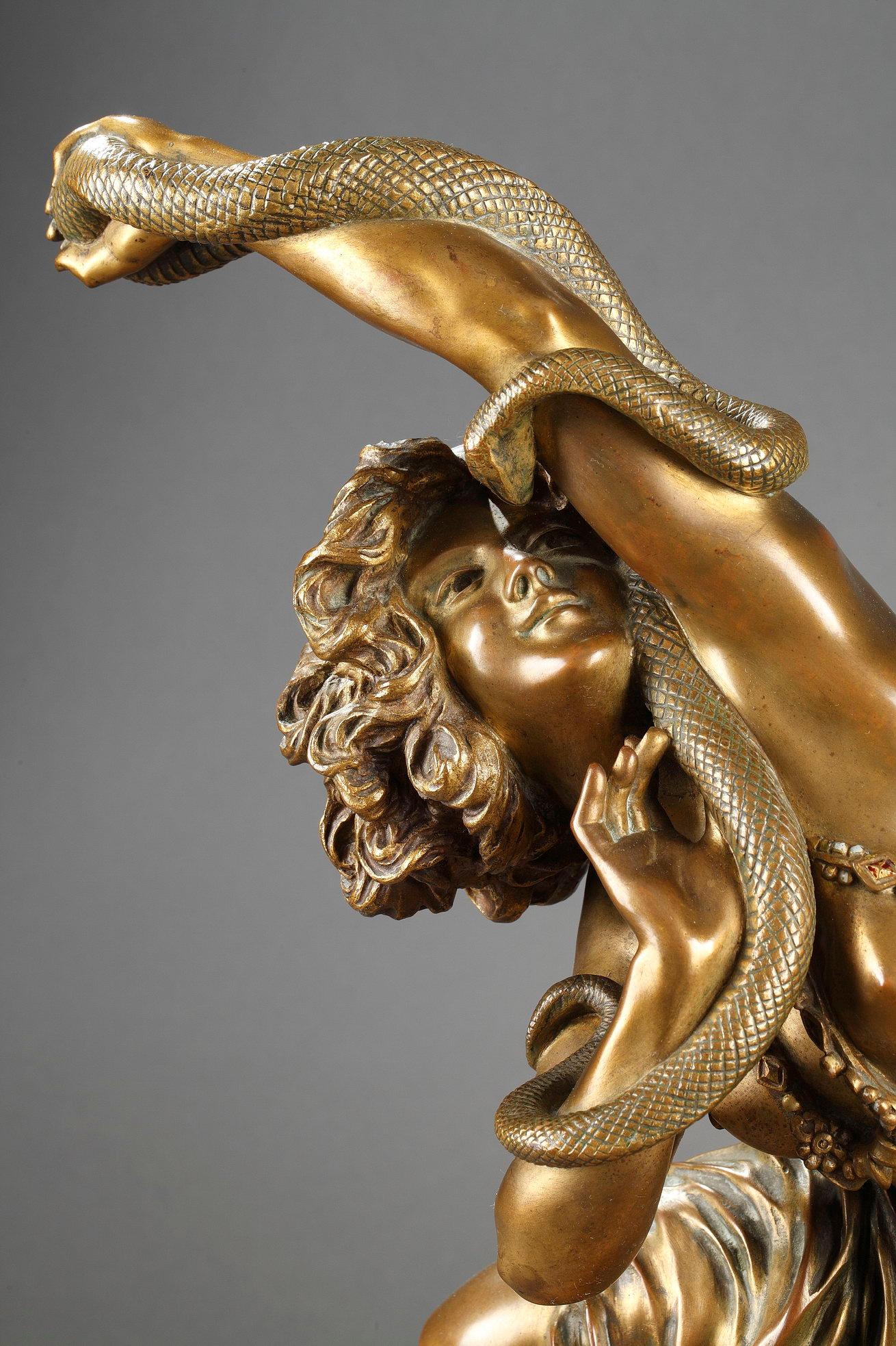 Tanz von Karthago (Gold), Figurative Sculpture, von Claire J. R. Colinet