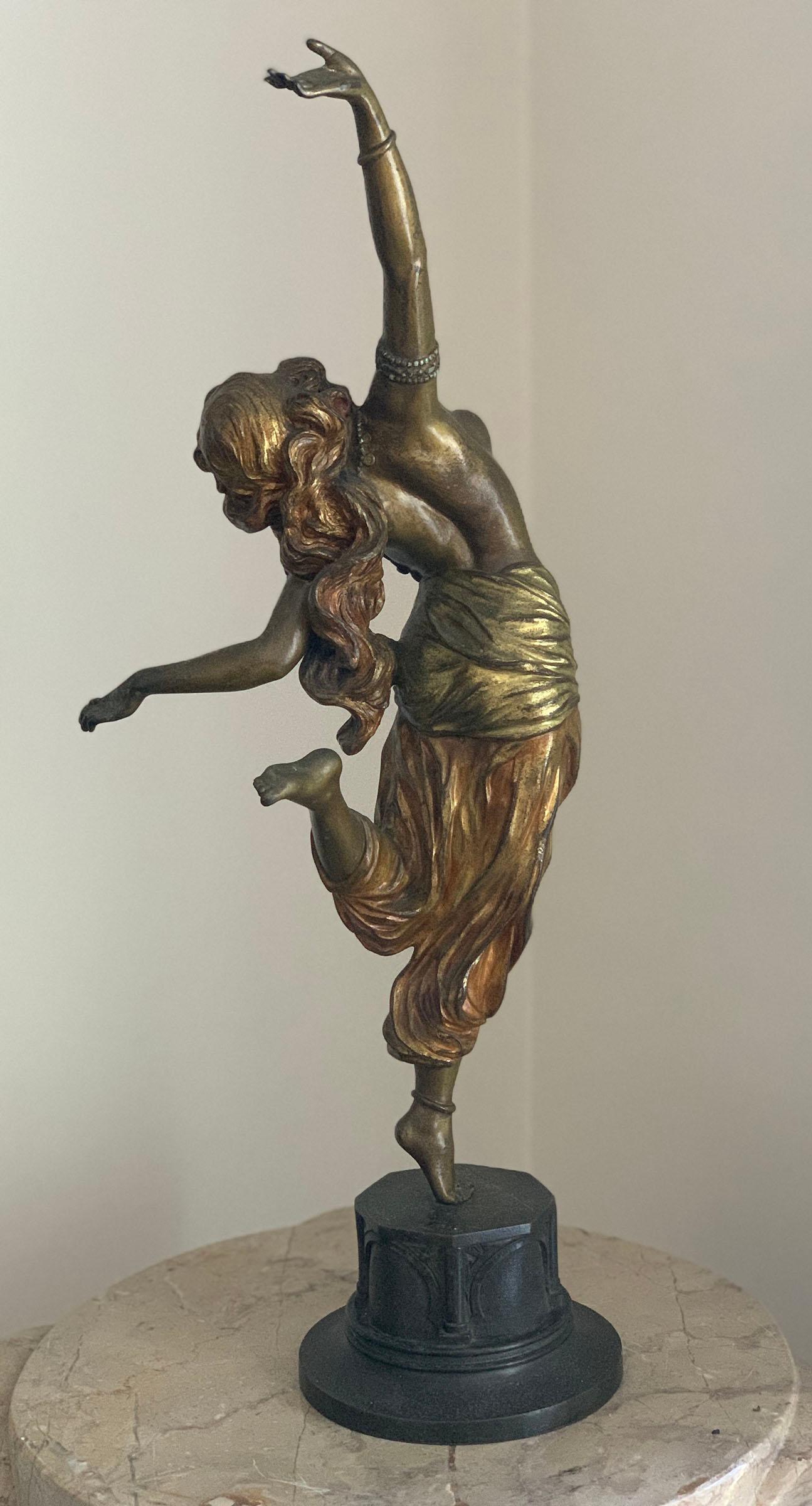 Exotic Dancer - Sculpture by Claire J. R. Colinet