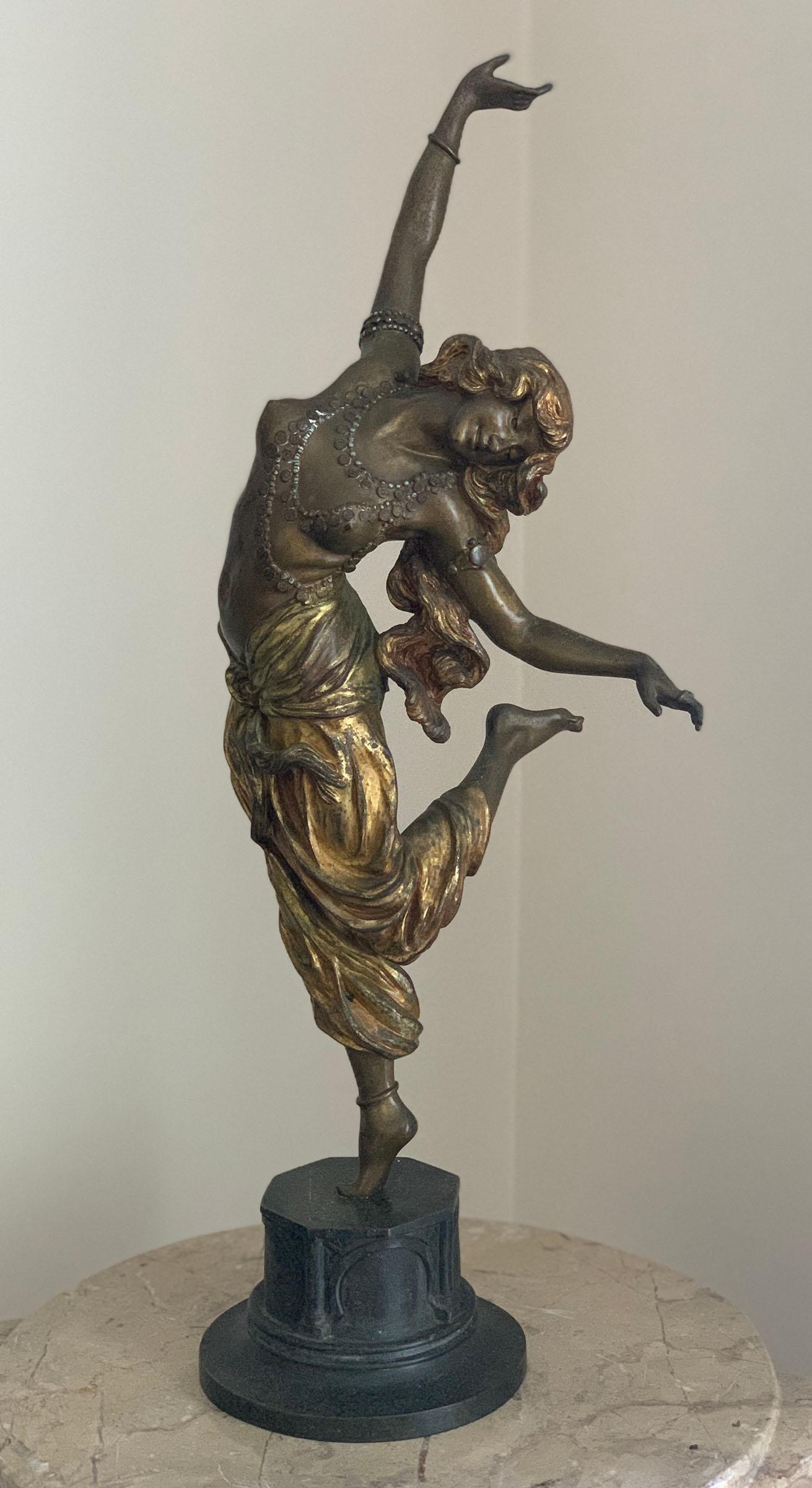 Claire J. R. Colinet Figurative Sculpture - Exotic Dancer
