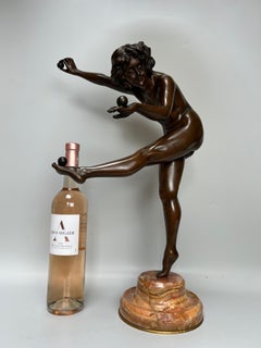 Claire Jeanne Colinet Bronze Art Deco Juggler