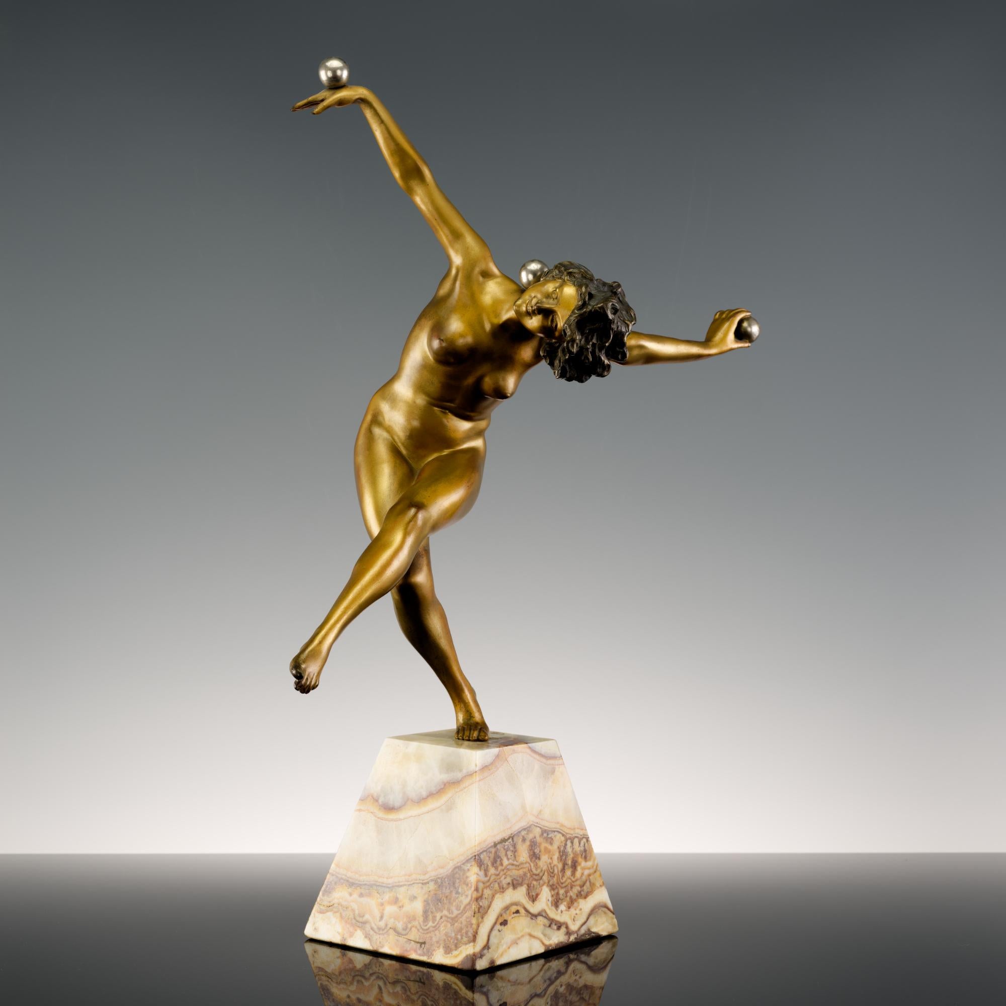 Claire-Jeanne Roberte Colinet - Art Deco bronze figurine 
